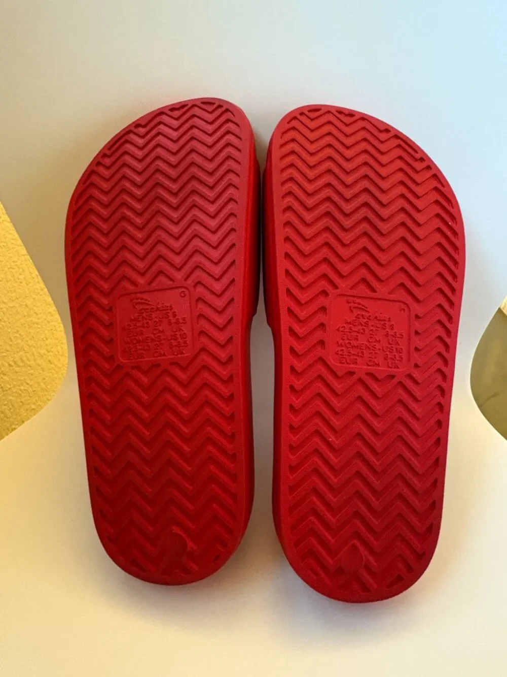 Archies Slides - Chili Red - Womens 10 Mens 9